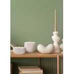 Casa si Gradina - Decoratiuni - Aromaterapie si lumanari - Suporturi lumanari - Sfesnic, Aberto Design, ceramica, alb, 12x12x5 cm - Infinity.ro