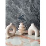 Casa si Gradina - Decoratiuni - Obiecte decorative - Vaze si boluri decorative - Set vaze decorative, Aberto Design, beton, bej, 8x8x10 cm (3 piese) - Infinity.ro