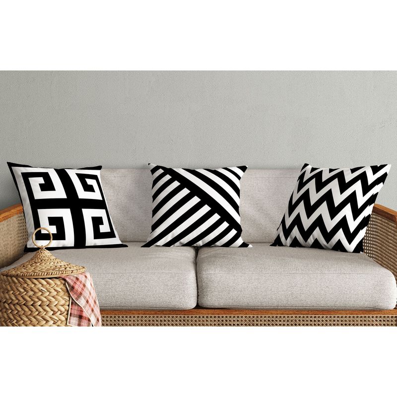 Casa si Gradina - Textile si covoare - Lenjerii de pat - Fete de perna - Set huse pentru perne decorative, Aberto Design, multicolor, 43x43 cm, 50% bumbac 50% poliester, 3 bucati, 397KRL3523 - Infinity.ro