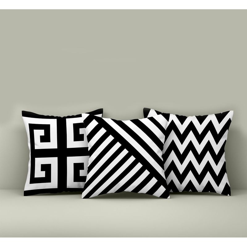 Casa si Gradina - Textile si covoare - Lenjerii de pat - Fete de perna - Set huse pentru perne decorative, Aberto Design, multicolor, 43x43 cm, 50% bumbac 50% poliester, 3 bucati, 397KRL3523 - Infinity.ro