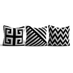 Casa si Gradina - Textile si covoare - Lenjerii de pat - Fete de perna - Set huse pentru perne decorative, Aberto Design, multicolor, 43x43 cm, 50% bumbac 50% poliester, 3 bucati, 397KRL3523 - Infinity.ro