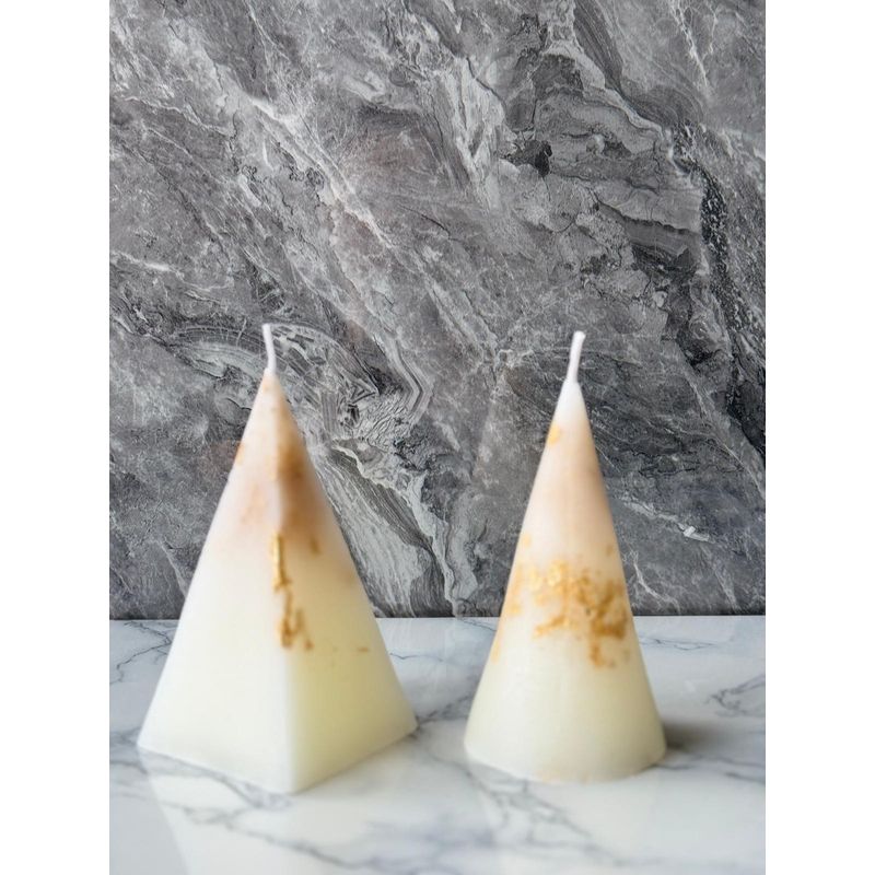 Casa si Gradina - Decoratiuni - Aromaterapie si lumanari - Lumanari si candele - Set lumanari, Aberto Design, 100% soia, alb, 6x12x6 cm (2 bucati) - Infinity.ro