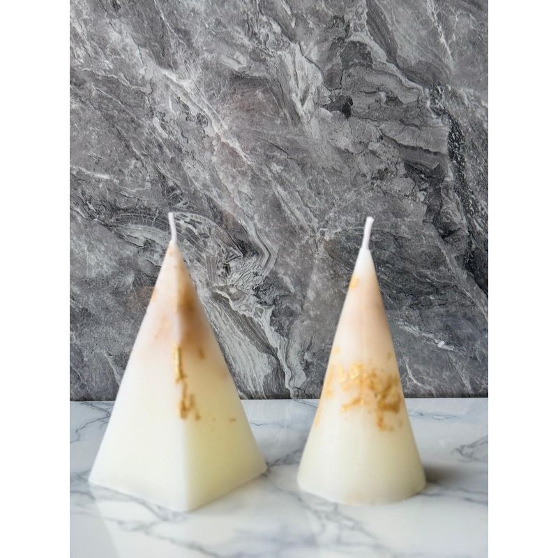 Casa si Gradina - Decoratiuni - Aromaterapie si lumanari - Lumanari si candele - Set lumanari, Aberto Design, 100% soia, alb, 6x12x6 cm (2 bucati) - Infinity.ro