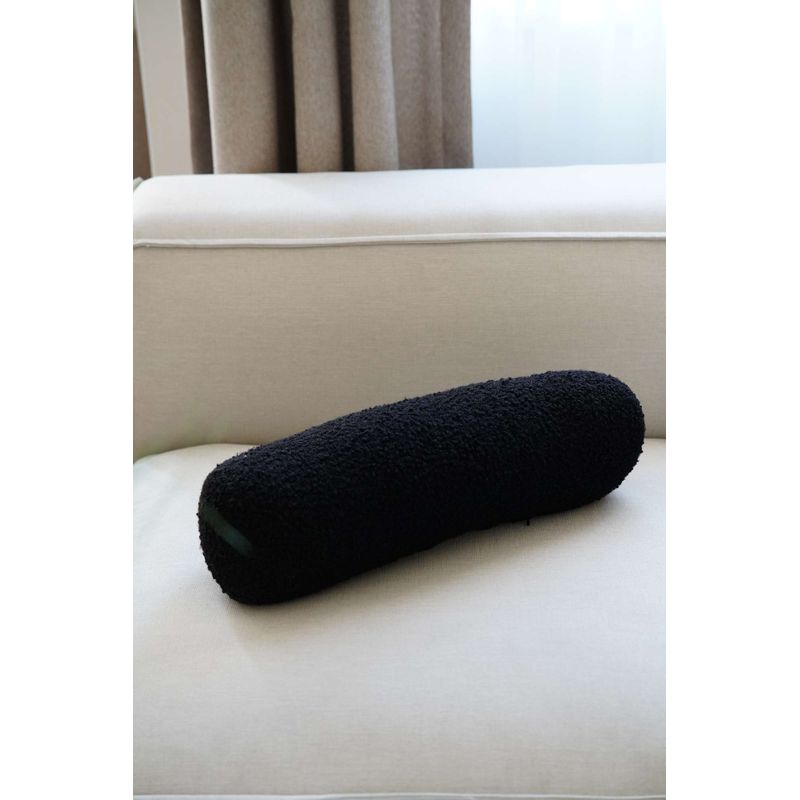 Casa si Gradina - Textile si covoare - Perne si pilote - Perne decorative - Perna decorativa, Aberto Design, negru, 50x14x14 cm, poliester reciclat, lavabila la masina - Infinity.ro