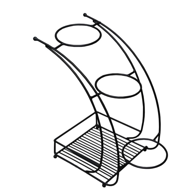 Casa si Gradina - Gradinarit si plante - Plante si ghivece - Accesorii ghivece si jardiniere - Jardiniera decorativa, Aberto Design, metal, negru, 19x19x37 cm - Infinity.ro