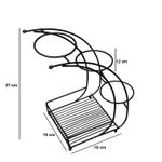 Casa si Gradina - Gradinarit si plante - Plante si ghivece - Accesorii ghivece si jardiniere - Jardiniera decorativa, Aberto Design, metal, negru, 19x19x37 cm - Infinity.ro