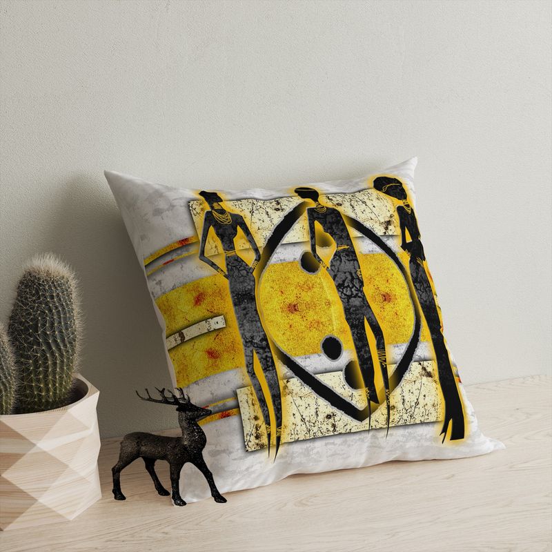 Casa si Gradina - Textile si covoare - Perne si pilote - Perne decorative - Perna decorativa, Aberto Design, multicolor, 43x43 cm, 50% bumbac, 50% poliester, lavabila, 416GRV3163 - Infinity.ro