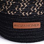 Casa si Gradina - Mobilier - Organizare si depozitare - Cutii depozitare - Cutie decorativa, Aberto Design, bumbac, negru, 15x10 cm, lucrata manual - Infinity.ro