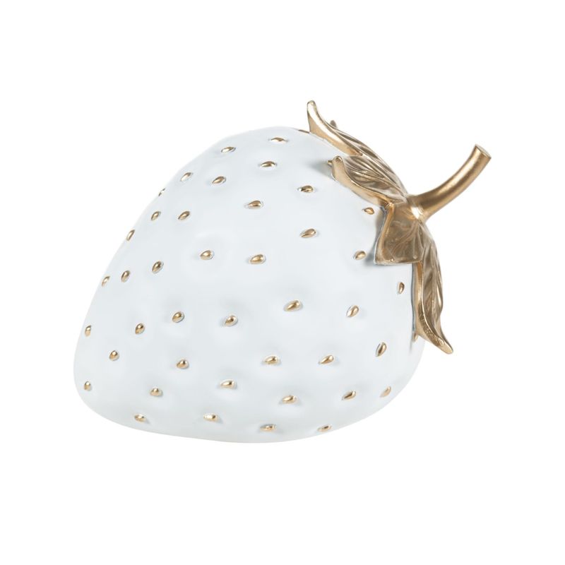 Casa si Gradina - Decoratiuni - Obiecte decorative - Accesorii decorative - Obiect decorativ, Aberto Design, 100% poliester, alb si auriu, 37x26x31 cm - Infinity.ro