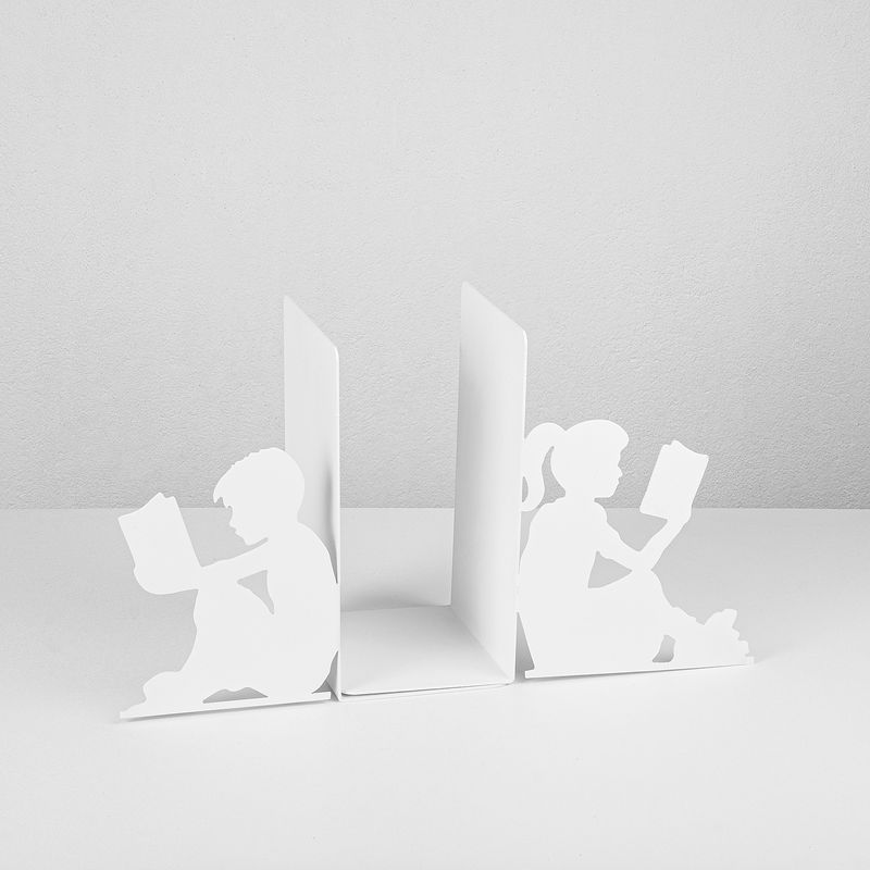 Carti si Birotica - Carti - Accesorii pentru cititori - Suport de carte, Aberto Design, metal, alb, 40.5x14x22 cm - Infinity.ro