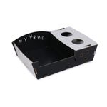 Petshop - Accesorii petshop - Culcusuri si custi - Culcusuri si saltele - Pat pentru pisici, Aberto Design, mdf, negru si alb, 60x40x15 cm - Infinity.ro