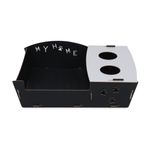 Petshop - Accesorii petshop - Culcusuri si custi - Culcusuri si saltele - Pat pentru pisici, Aberto Design, mdf, negru si alb, 60x40x15 cm - Infinity.ro