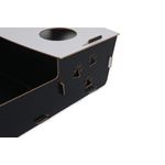 Petshop - Accesorii petshop - Culcusuri si custi - Culcusuri si saltele - Pat pentru pisici, Aberto Design, mdf, negru si alb, 60x40x15 cm - Infinity.ro