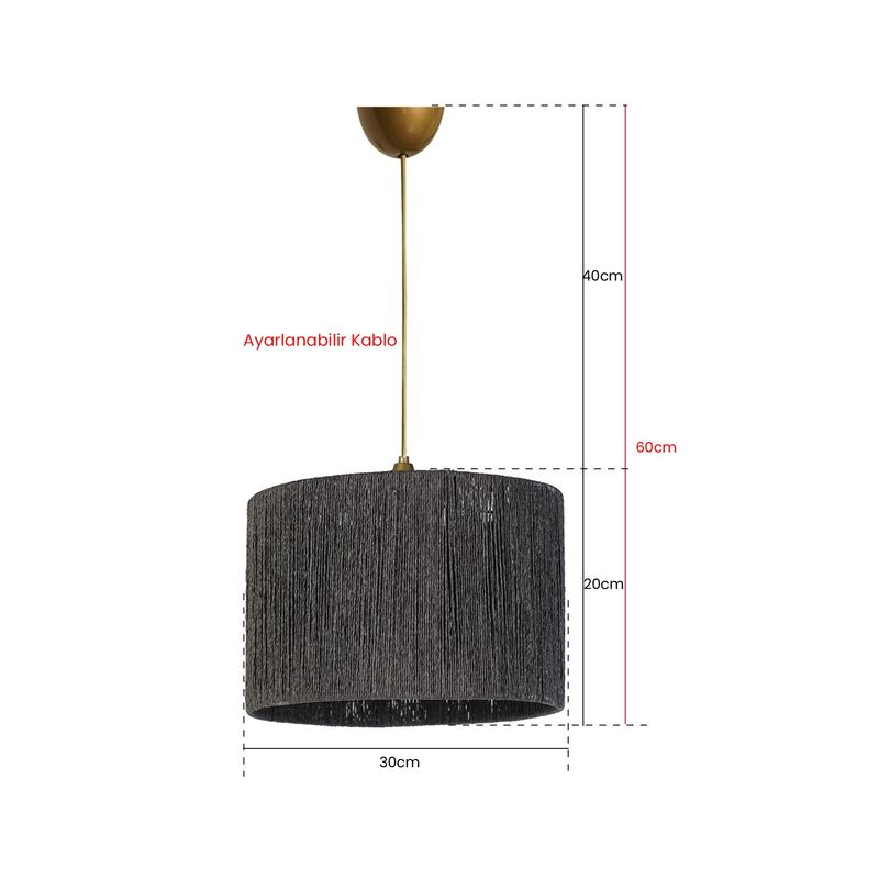 Casa si Gradina - Corpuri si surse de iluminat - Lustre si pendule - Candelabru, Opviq, plastic, gri, 20x30 cm, 687HMY1470 - Infinity.ro