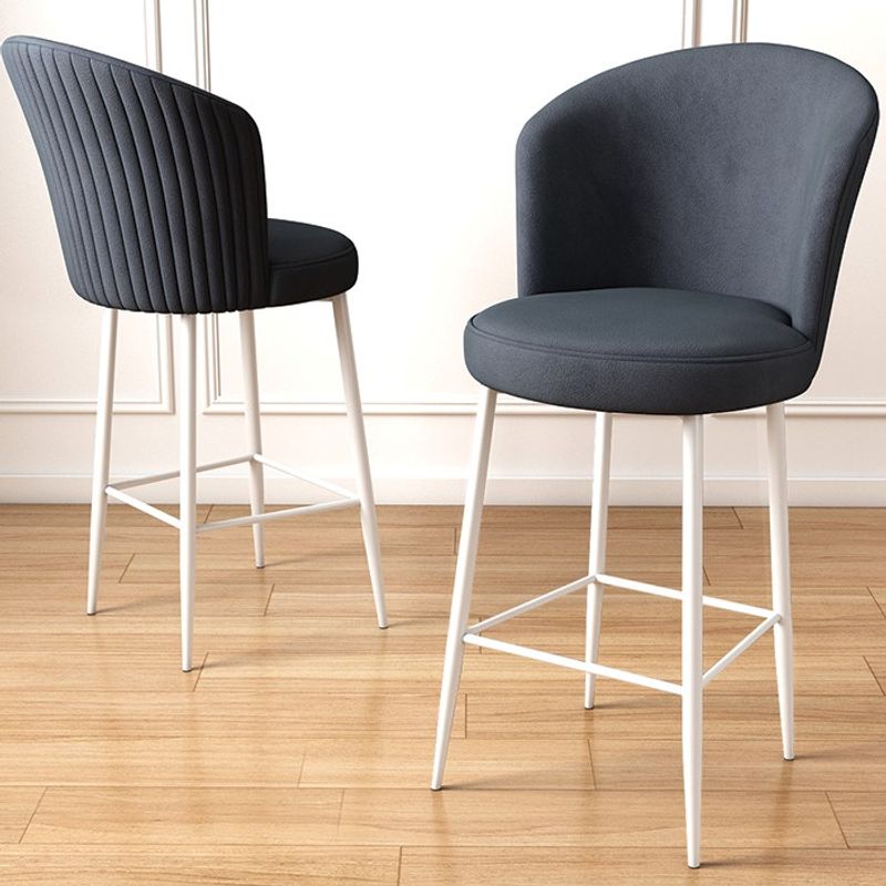 Casa si Gradina - Mobilier - Scaune si fotolii - Tabureti - Set taburete bar, Hanah Home, metal, antracit si alb, 46x40x102 cm - Infinity.ro