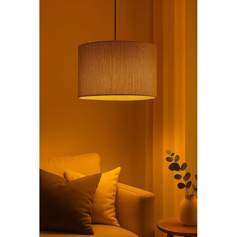 Casa si Gradina - Corpuri si surse de iluminat - Lustre si pendule - Candelabru, Opviq, metal, rafie, verde, inaltime reglabila, Ø30x20 cm - Infinity.ro