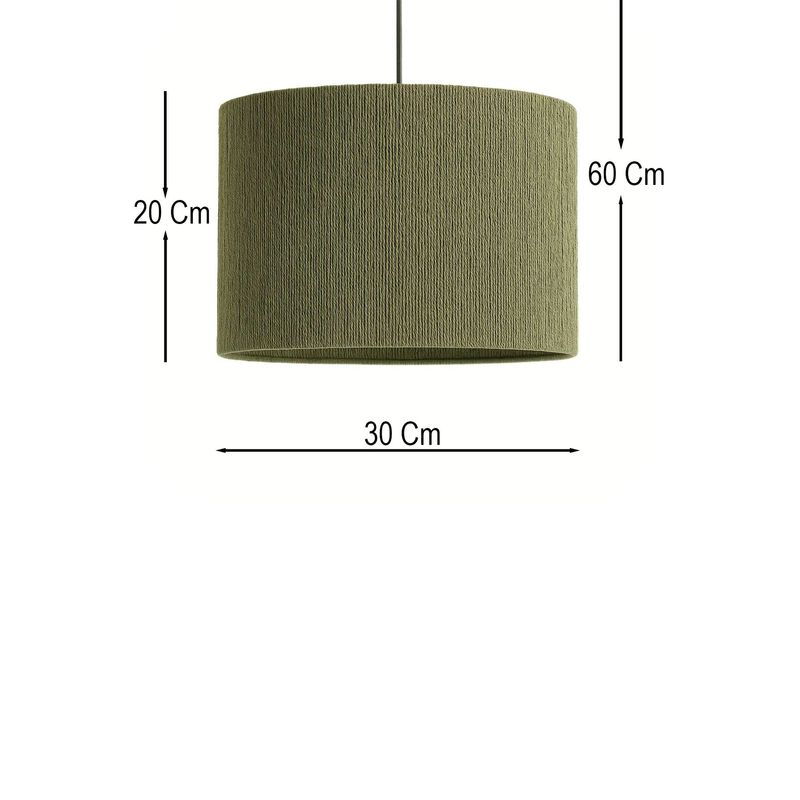 Casa si Gradina - Corpuri si surse de iluminat - Lustre si pendule - Candelabru, Opviq, metal, rafie, verde, inaltime reglabila, Ø30x20 cm - Infinity.ro