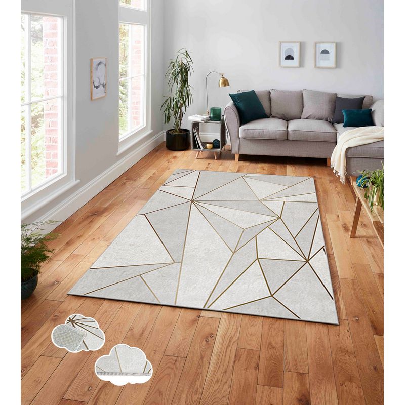 Casa si Gradina - Textile si covoare - Covoare - Covoare casa - Covor, Conceptum Hypnose, multicolor, 100x180 cm, 100% poliester, antiderapant, 288NGR2209 - Infinity.ro