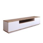 Casa si Gradina - Mobilier - Comode si corpuri - Comode - Comoda tv, Hanah Home, pal melaminat, pin atlantic si alb, 180x44.5x44.6 cm - Infinity.ro
