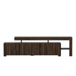 Casa si Gradina - Mobilier - Comode si corpuri - Comode - Comoda tv, Hanah Home, pal melaminat, nuc, 192x53x37 cm - Infinity.ro