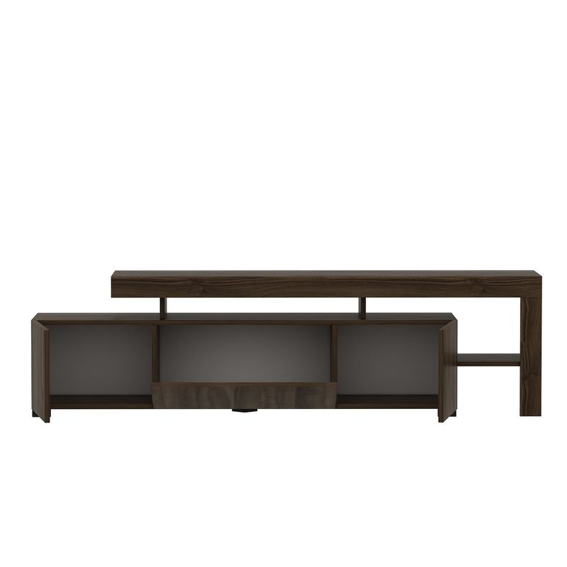 Casa si Gradina - Mobilier - Comode si corpuri - Comode - Comoda tv, Hanah Home, pal melaminat, nuc, 192x53x37 cm - Infinity.ro