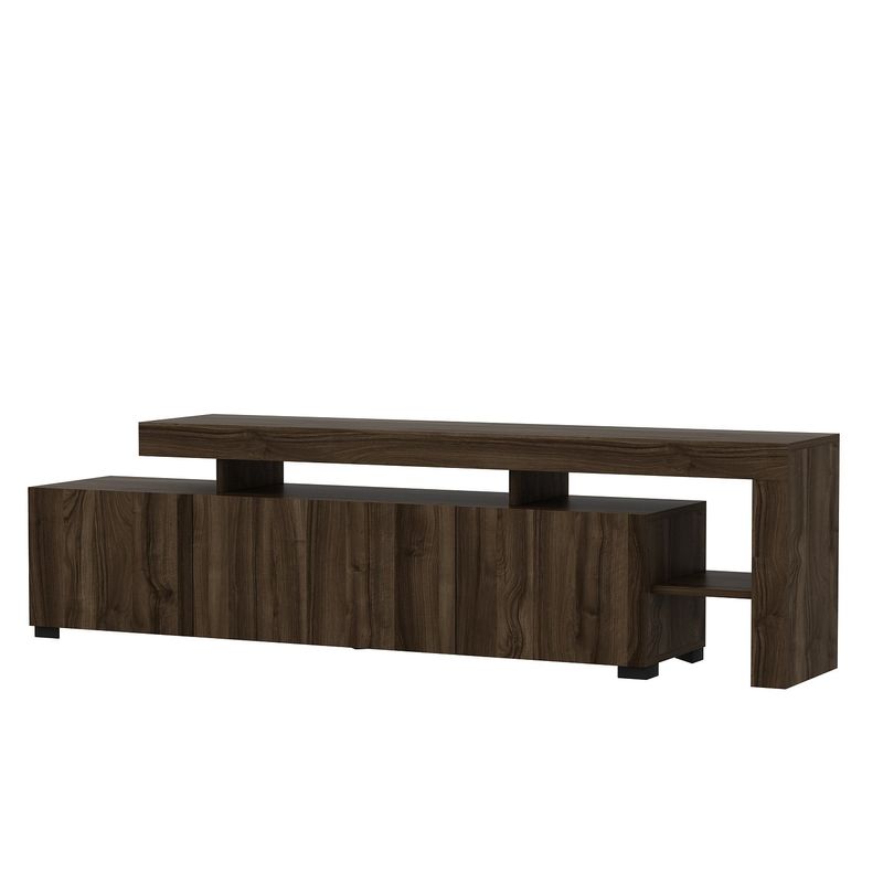 Casa si Gradina - Mobilier - Comode si corpuri - Comode - Comoda tv, Hanah Home, pal melaminat, nuc, 192x53x37 cm - Infinity.ro