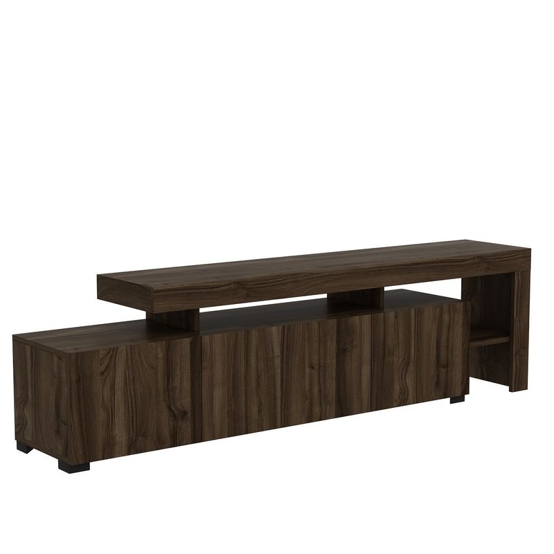 Casa si Gradina - Mobilier - Comode si corpuri - Comode - Comoda tv, Hanah Home, pal melaminat, nuc, 192x53x37 cm - Infinity.ro