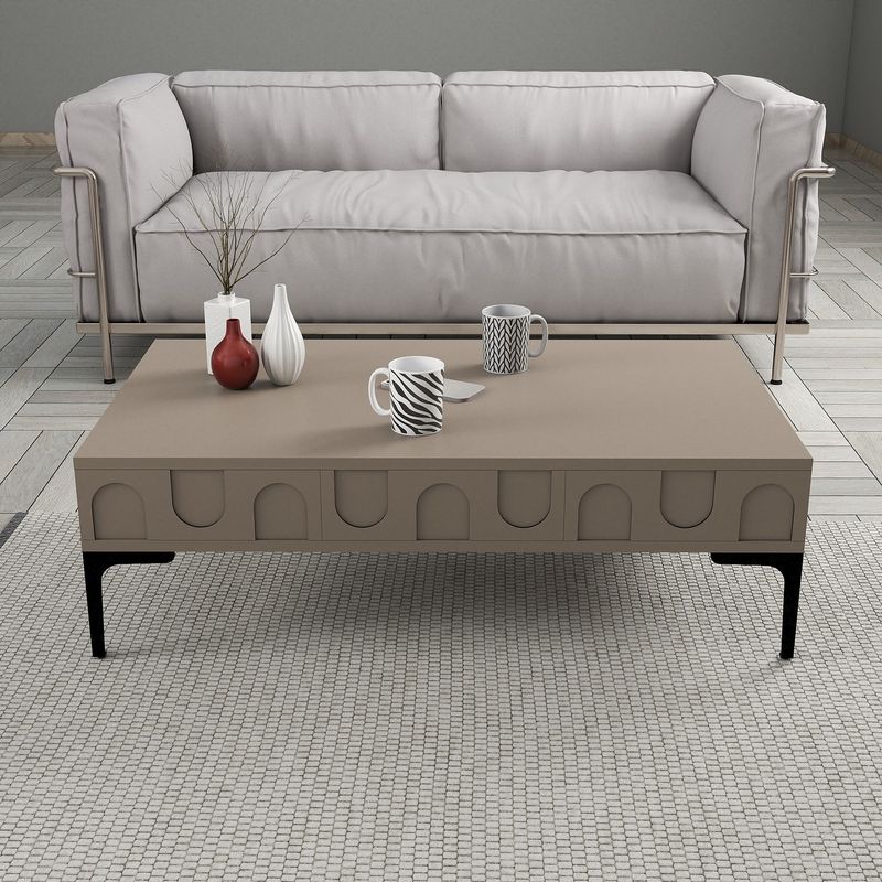 Casa si Gradina - Mobilier - Seturi de mobilier - Seturi living - Set mobilier living, Hanah Home, pal melaminat, atlas si negru, 180x42x35 cm - Infinity.ro