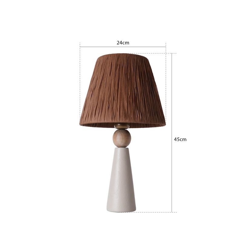 Casa si Gradina - Corpuri si surse de iluminat - Veioze si lampi - Veioze - Veioza, Opviq, ceramica, gri, 24x45 cm - Infinity.ro