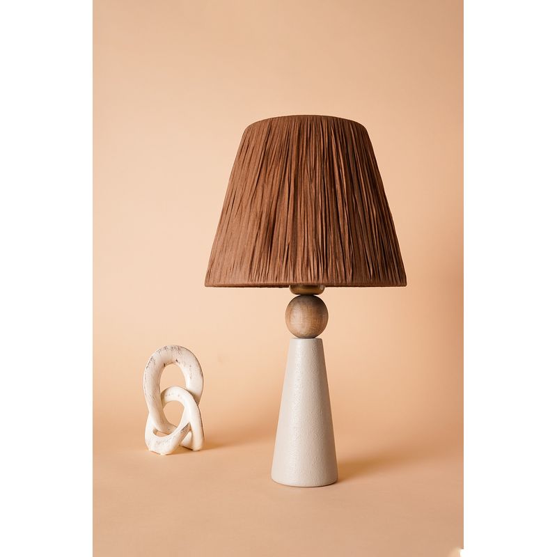 Casa si Gradina - Corpuri si surse de iluminat - Veioze si lampi - Veioze - Veioza, Opviq, ceramica, gri, 24x45 cm - Infinity.ro