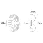 Casa si Gradina - Corpuri si surse de iluminat - Plafoniere, aplice si spoturi - Aplica, Opviq, metal, negru, 12x36 cm - Infinity.ro