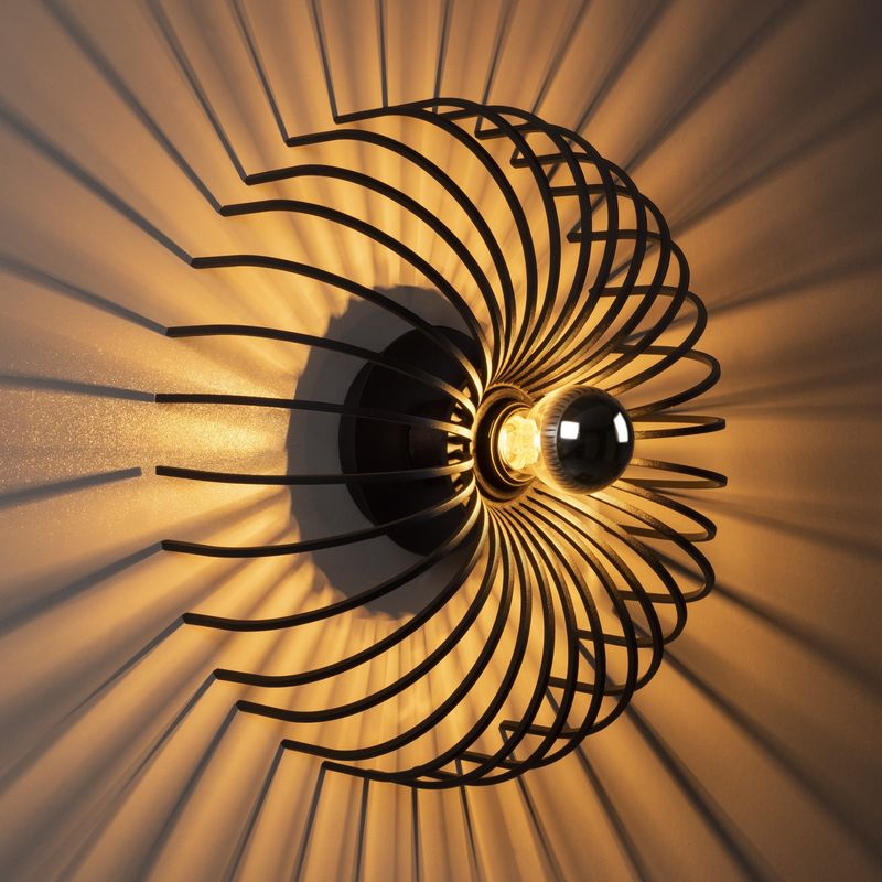 Casa si Gradina - Corpuri si surse de iluminat - Plafoniere, aplice si spoturi - Aplica, Opviq, metal, negru, 12x36 cm - Infinity.ro