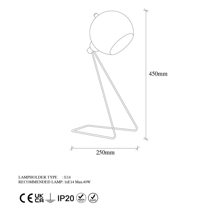 Casa si Gradina - Corpuri si surse de iluminat - Veioze si lampi - Veioze - Veioza, Opviq, metal, negru auriu, 28x15x45 cm - Infinity.ro