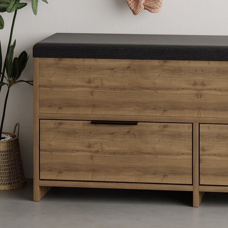 Casa si Gradina - Mobilier - Dulapuri si sifoniere - Dulapuri pantofi - Dulap pantofi, Hanah Home, pal melaminat, hitit, 106x34x50 cm - Infinity.ro