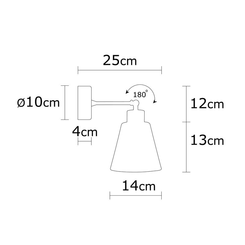 Casa si Gradina - Corpuri si surse de iluminat - Plafoniere, aplice si spoturi - Aplica, Opviq, metal si lemn, alb, diametru 14 cm, inaltime 25 cm - Infinity.ro