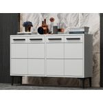Casa si Gradina - Mobilier - Comode si corpuri - Comode - Comoda tv, Hanah Home, pal melaminat, alb, 120x30x75 cm, 327ODS1101 - Infinity.ro