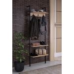 Casa si Gradina - Mobilier - Organizare si depozitare - Cuiere - Cuier, Hanah Home, pal melaminat, negru, 60x26x180 cm - Infinity.ro