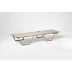 Casa si Gradina - Gradina si terasa - Mobilier exterior - Seturi mobila gradina - Set sezlong si masuta laterala, Hanah Home, 100% poliester vinilizat, bej, 193x61x31 cm - Infinity.ro
