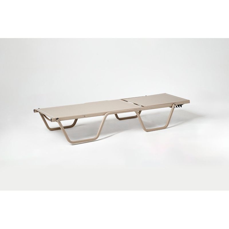 Casa si Gradina - Gradina si terasa - Mobilier exterior - Seturi mobila gradina - Set sezlong si masuta laterala, Hanah Home, 100% poliester vinilizat, bej, 193x61x31 cm - Infinity.ro