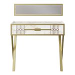 Casa si Gradina - Mobilier - Comode si corpuri - Masute de toaleta - Masa de toaleta, Hanah Home, pal melaminat, alb, 90x32x80 cm - Infinity.ro