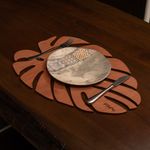 Casa si Gradina - Bucatarie si vesela - Organizare si depozitare bucatarie - Suporturi tacamuri si vase - Set suporturi de masa, Hermia, lemn, roz, 33x45 cm, 4 piese - Infinity.ro