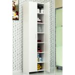 Casa si Gradina - Mobilier - Dulapuri si sifoniere - Dulapuri - Dulap multifunctional, Hanah Home, pal melaminat, alb, 49x30x182 cm - Infinity.ro