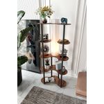 Casa si Gradina - Corpuri si surse de iluminat - Veioze si lampi - Lampadare - Lampadar, Opviq, hartie artizanala si mdf, nuc, 150 cm, 666PTR1116 - Infinity.ro