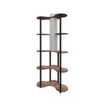 Casa si Gradina - Corpuri si surse de iluminat - Veioze si lampi - Lampadare - Lampadar, Opviq, hartie artizanala si mdf, nuc, 150 cm, 666PTR1116 - Infinity.ro