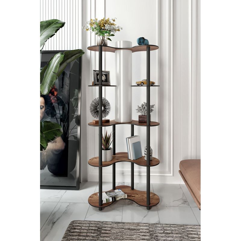 Casa si Gradina - Corpuri si surse de iluminat - Veioze si lampi - Lampadare - Lampadar, Opviq, hartie artizanala si mdf, nuc, 150 cm, 666PTR1116 - Infinity.ro