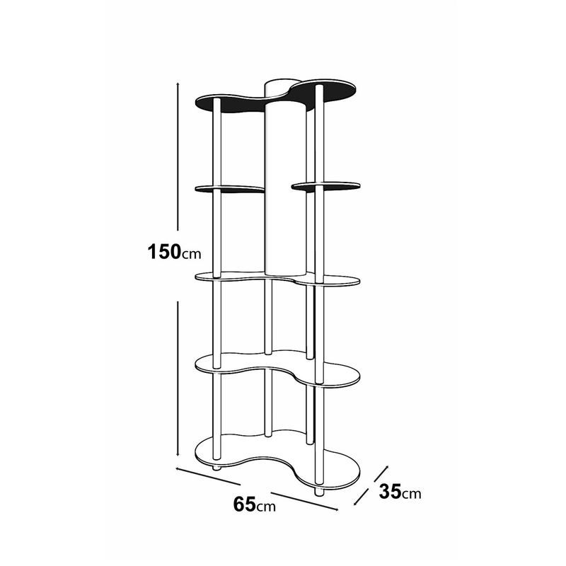Casa si Gradina - Corpuri si surse de iluminat - Veioze si lampi - Lampadare - Lampadar, Opviq, hartie artizanala si mdf, nuc, 150 cm, 666PTR1116 - Infinity.ro