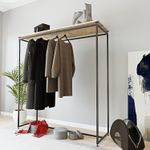 Casa si Gradina - Mobilier - Dulapuri si sifoniere - Sifoniere - Sifonier, Hanah Home, pal melaminat, negru, 150x170x40 cm - Infinity.ro