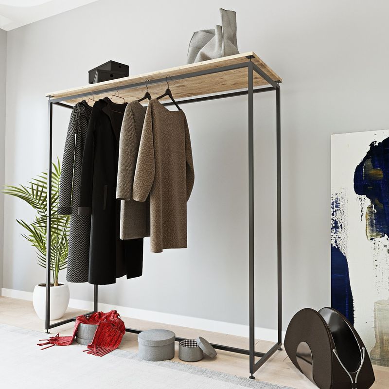 Casa si Gradina - Mobilier - Dulapuri si sifoniere - Sifoniere - Sifonier, Hanah Home, pal melaminat, negru, 150x170x40 cm - Infinity.ro