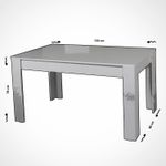 Casa si Gradina - Mobilier - Mese si birouri - Mese bucatarie si dining - Masa extensibila, Hanah Home, panou aglomerat melaminat, nuc, 78x150x90 cm - Infinity.ro