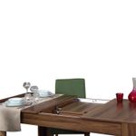 Casa si Gradina - Mobilier - Mese si birouri - Mese bucatarie si dining - Masa extensibila, Hanah Home, panou aglomerat melaminat, nuc, 78x150x90 cm - Infinity.ro